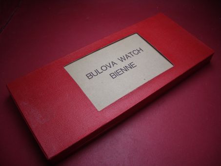 Bulova Watch Bienne Aufbewahrungs- /Sortierbox, 25,3cm x 11cm x 2,1cm, gebraucht 