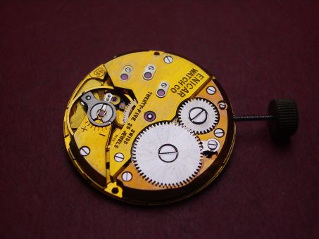 Uhrwerk AS Kal. 1525/1526, Handaufzug, Enicar Watch, NOS (New Old Stock) 