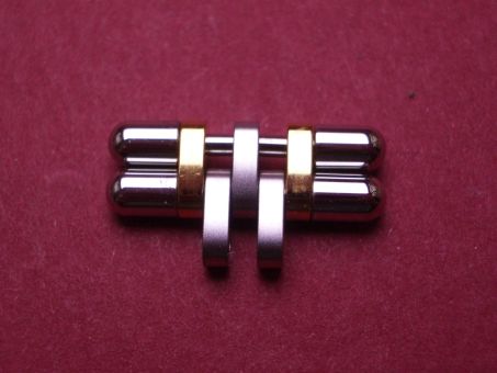 Cartier Armband-Glied für Rollenband, 21 GM, Kal. 690, techn. Referenz: 1230, 1330, Stahl/Gold, 17mm, NOS (New Old Stock) VA280303 