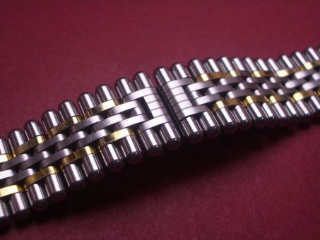 Cartier Rollen-Armband, Stahl/Gold, 14mm, gebraucht 
