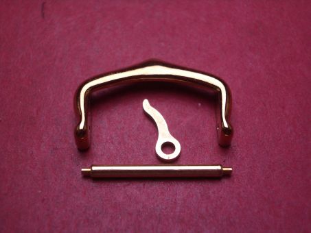 Cartier Dornschließe, 18mm, Stahl vergoldet 