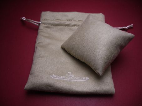 Jager-LeCoultre Uhren-Stofftasche mit Kissen, creme, 12,5cm x 15,5cm, neu 