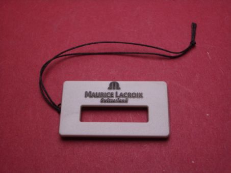 Maurice Lacroix Hang Tag, 34,8mm x 20,1mm, grau 