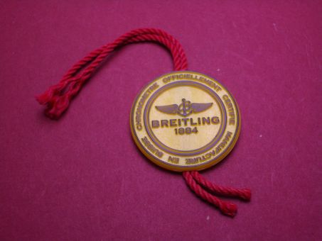 Breitling Hang Tag, Ø 30,8mm, gelb 