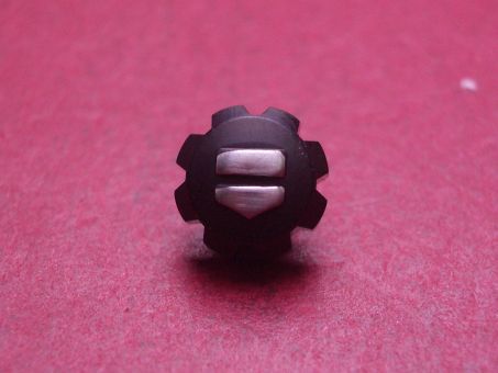 Tag Heuer Krone, Stahl/schwarz, Ø 7,7mm, verschraubt 