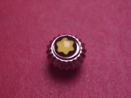 Montblanc Krone, Stahl, Ø 7,4mm, Höhe 6,0mm, Gewinde 0,9mm 