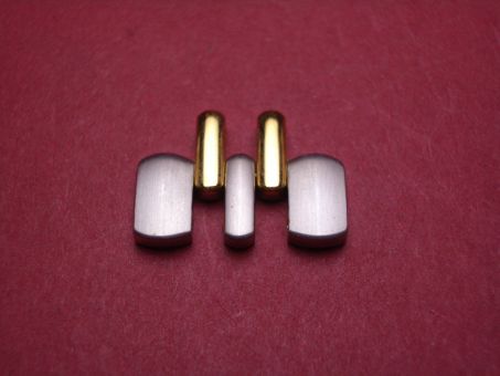 Longines Armband-Ersatzglied, Stahl/Gold, 19,5mm 