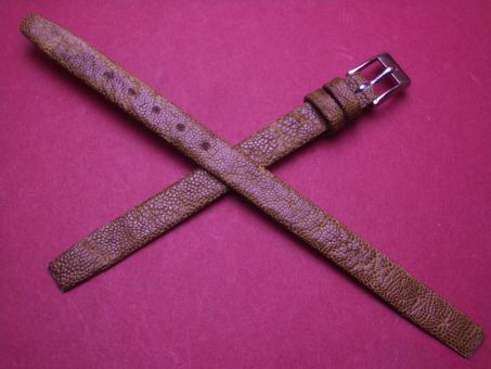 Graf Vintage-Uhren-Armband, Elefantenleder, 8mm im Verlauf auf 8mm, für feste Stege, Farbe: braun 