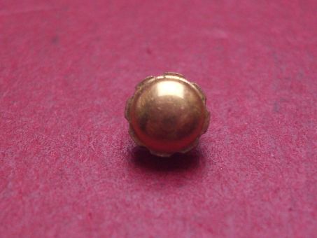 Uhrenkrone, gelb, Ø 5,1mm, Höhe 4,1mm, Gewinde 0,9mm 