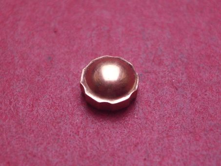Uhrenkrone, rosé, Ø 5,2mm, Höhe 3,0mm, Gewinde 0,9mm 