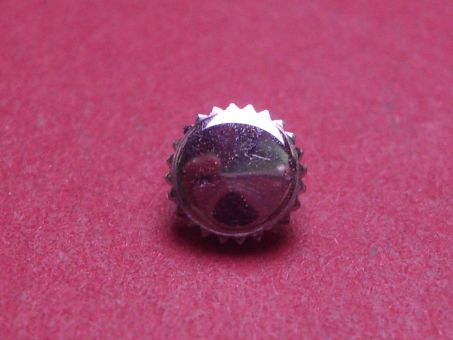 Uhrenkrone, weiß, Ø 5,6mm, Höhe 2,8mm, Gewinde 0,9mm 