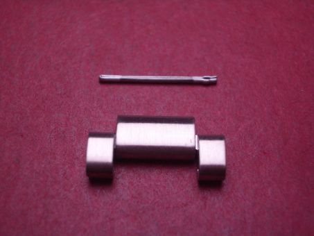 Omega Armbandglied, Stahl, 16mm, mit Stift, neu 