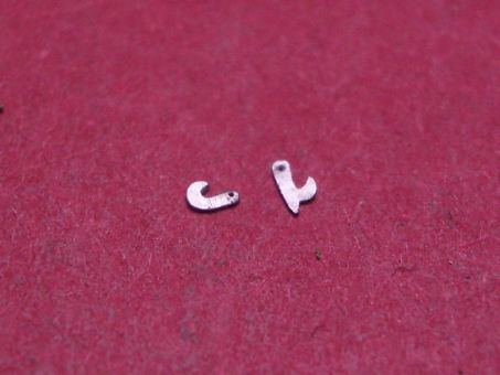 1 Paar Haken für Kette Spindeltaschenuhr-Kette, gebraucht 