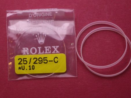 Rolex Saphierglas 25-295-C mit Dichtung C1+C2 