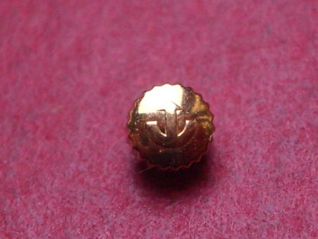 Rado Krone, doublé, Ø 3,3mm, Höhe 2,5mm, Gewinde 0,9mm, neu 