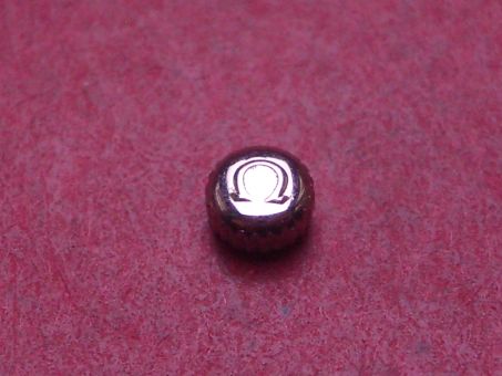 Omega Krone, Stahl, Ø 3,8mm, Höhe 2,2mm, Gewinde 0,9mm 