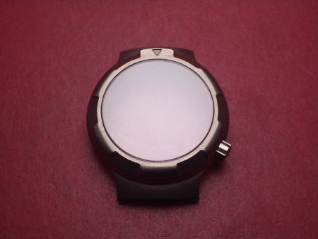 IWC Gehäuse, Titan, Außen-Ø 39,0mm, Innen-Ø 30,0mm, mit verschraubter Krone und Glas, gebraucht 