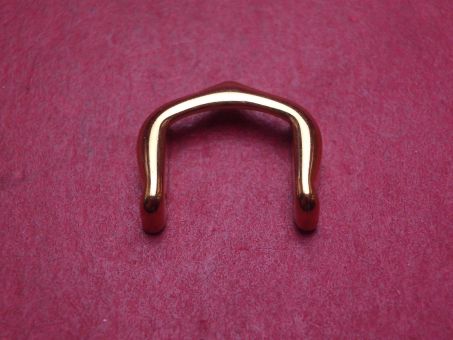 Cartier Bügel für Dornschließe, 10mm, Stahl, vergoldet, neu 
