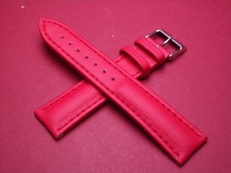 Barington Lederarmband, Kalb, 20mm im Verlauf auf 18mm, Farbe: rot 