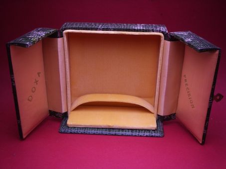 Doxa Precision Uhren-Box für Tischuhr, NOS (New Old Stock) 