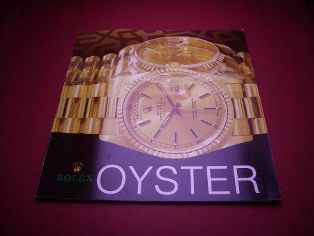 Rolex Oyster Katalogbuch (Januar 1992), 36 Seiten, Maße: 19,2cm x 20,6cm x 0,2cm, gebraucht 