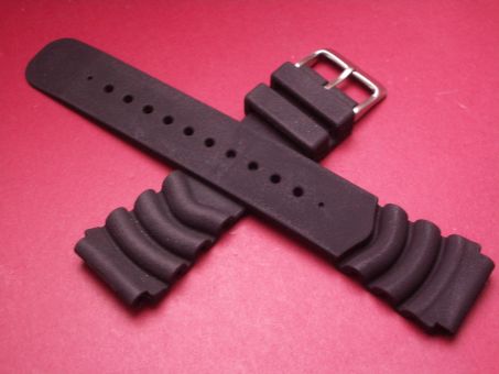 Kautschuk-Armband, 22mm im Verlauf auf 20mm, Farbe: schwarz 
