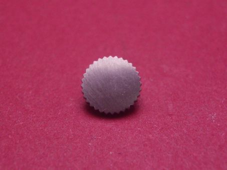 Krone, Stahl, matt, Ø 6,44mm, Gesamthöhe 2,64mm, Gewinde 1,1mm 