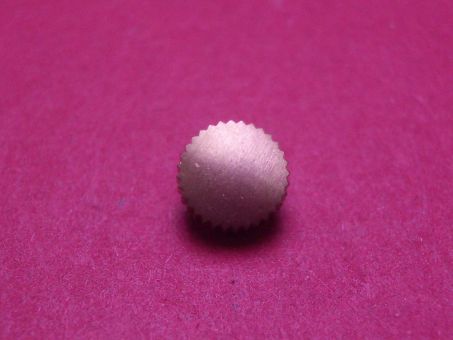 Krone, Stahl, roségoldfarben, matt, Ø 6,53mm, Gesamthöhe 3,92mm, Gewinde 1,2mm 