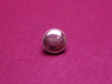 Krone, Stahl, roségoldfarben, glänzend, Ø 5,64mm, Gesamthöhe 3,05mm, Gewinde 0,9mm 