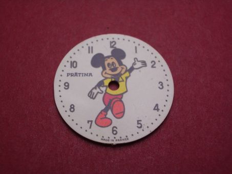 Prätina Vintage Zifferblatt mit Micky Maus, Ø 23,9mm, NOS (New Old Stock) 