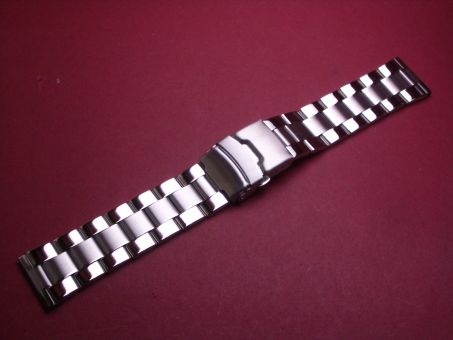 Metall-Uhren-Armband, 22mm, mit Faltschließe 