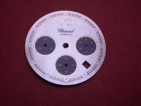 Chopard Zifferblatt, Ø 27,5mm, Perlmutt/blau, leicht beschädigt 