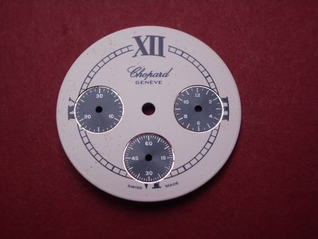 Chopard Zifferblatt, Ø 23,78mm, weiß/blau 