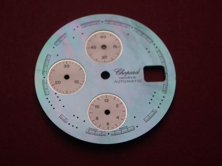 Chopard Zifferblatt, Ø 29,3mm, Perlmutt/grün, Inlays fehlen 