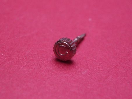 Certina Krone mit Aufzugwelle, Stahl, Ø 4,48mm, Höhe 2,0mm (ohne Welle) 