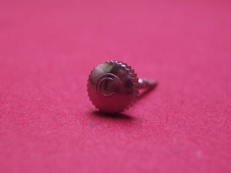 Certina Krone mit Aufzugswelle, Stahl, Ø 5,6mm, Höhe 2,6mm (ohne Welle) 