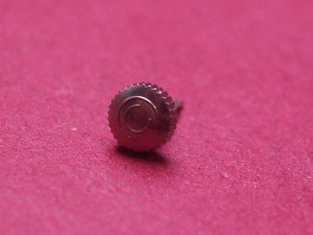 Certina Krone mit Aufzugwelle, Stahl, Ø 3,7mm, Höhe 1,58mm (ohne Welle) 