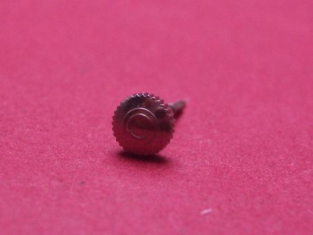 Certina Krone mit Aufzugwelle, Stahl, Ø 5,0mm, Höhe 2,3mm (ohne Welle) 