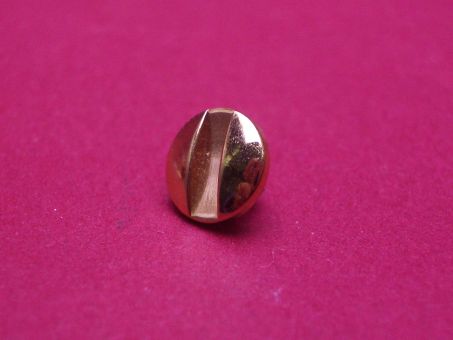 Cartier Schraube, Messing mit Goldauflage 2n, Ø 7,5mm, Länge 4,4mm, für Pendulette, techn. Ref. 0208, 0210, 0211, 0213, 0215, 0231, 0232 