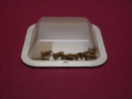 Cartier Lünettenschraube, Gelbgold, für Santos Carrée PM, techn. Ref. 0163, 1 Einheit 