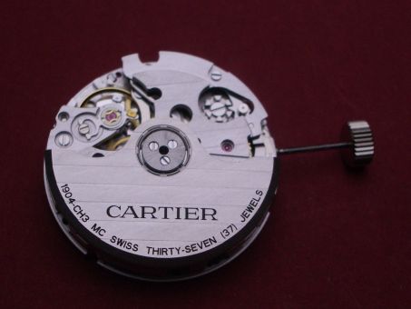 Cartier Chronographen Uhrwerk Cal. 1904-CH3 MC, Datum bei der 6,  H2 (Uhrwerk nur im Vorabtausch MXE09L1D) 