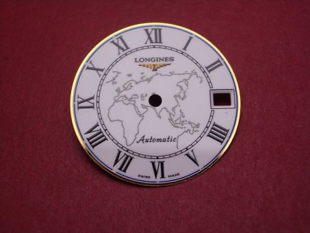 Longines Zifferblatt, Ø 26,0mm, weiß/schwarz 