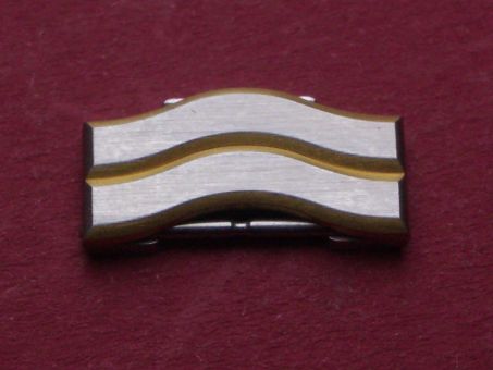 Ebel Sport Armband-Glied Link, 15mm, flach, Stahl/Gold mit Stift 