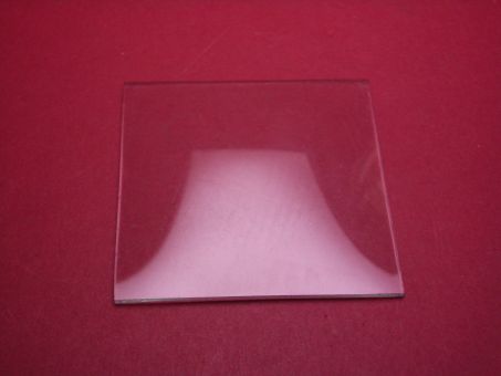 Gewölbtes Formglas, 62mm x 62mm, Fase angeschliffen, NOS (New Old Srtock) 