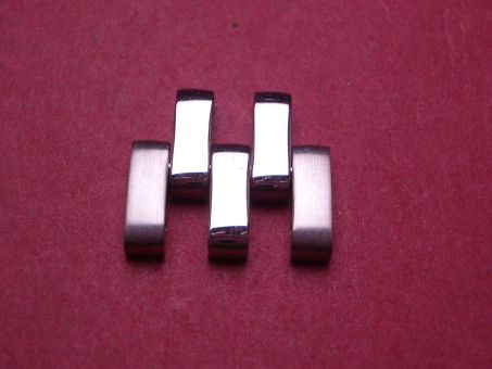 Cartier Armbandglied, Stahl/Gold, 16,5mm 
