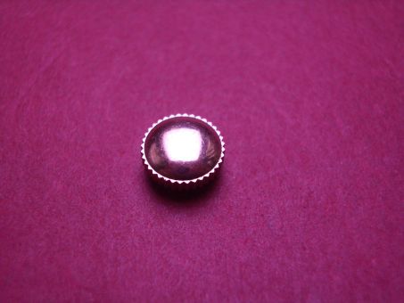 Uhrenkrone, Stahl rosé vergoldet, Ø 6,7mm, Höhe 3,5mm, Gewinde 1,3 