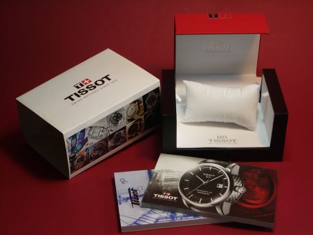 Tissot-Dose Box mit Collection Katalog 2013 als Zubehör 