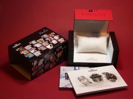 Tissot-Dose Box mit Collection Katalog 2011 als Zubehör 