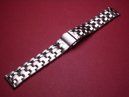 Metall-Uhren-Armband, 20mm-18mm, Länge 17cm, mit Faltschließe 