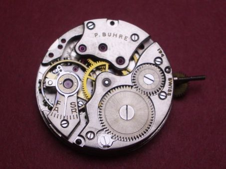 Uhrwerk FEF (Fabrique d'Ebauches de Fleurier) Cal.190, P. Buhre 194, Handaufzug, kleine Sekunde 